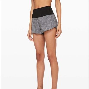 Lululemon grey speed up shorts!